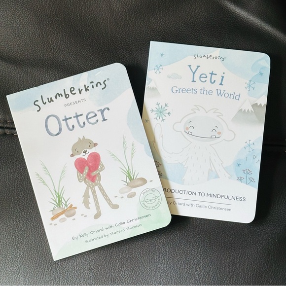 NEW slumberkins Otter & Yeti Baby Board Books - Picture 1 of 2